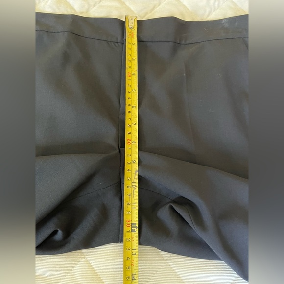 Ralph Lauren 96% fine wool black dress pants high waist straight legs US 10 - Picture 9 of 13